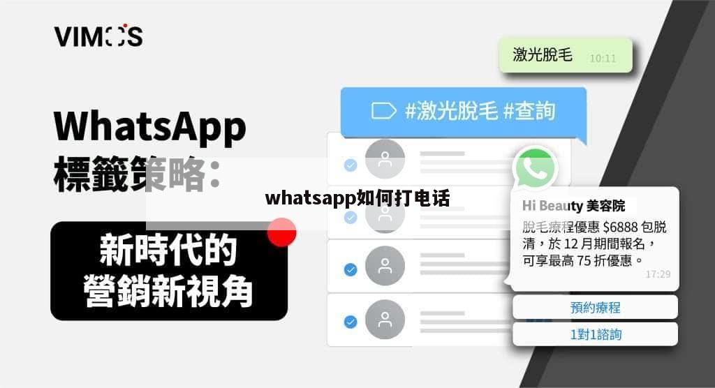 whatsapp如何打电话